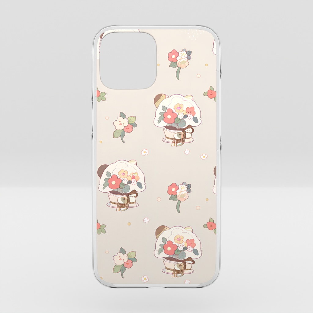 クリアiPhoneケース 花 Flower