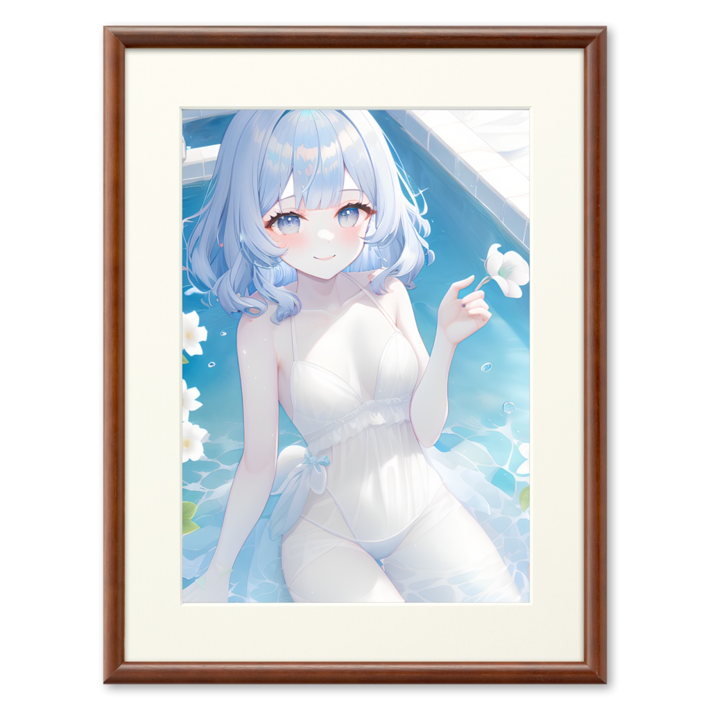 複製画 水着を着た女の子