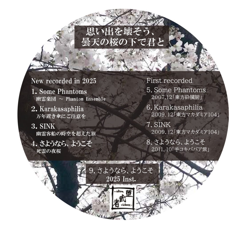 思い出を壊そう、曇天の桜の下で君と