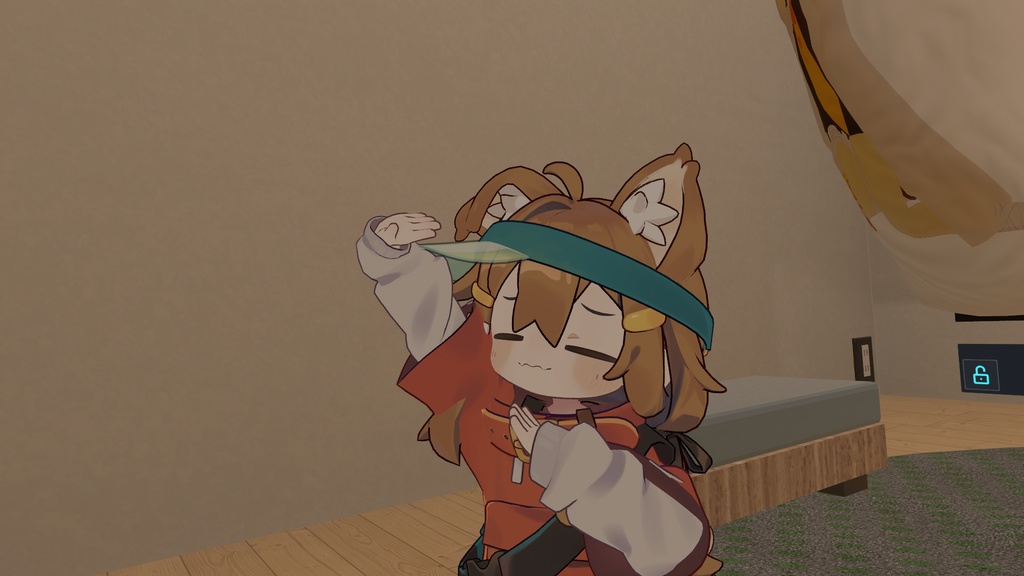 【MA対応】頭に手を当てるとジェスチャー変わるやつ