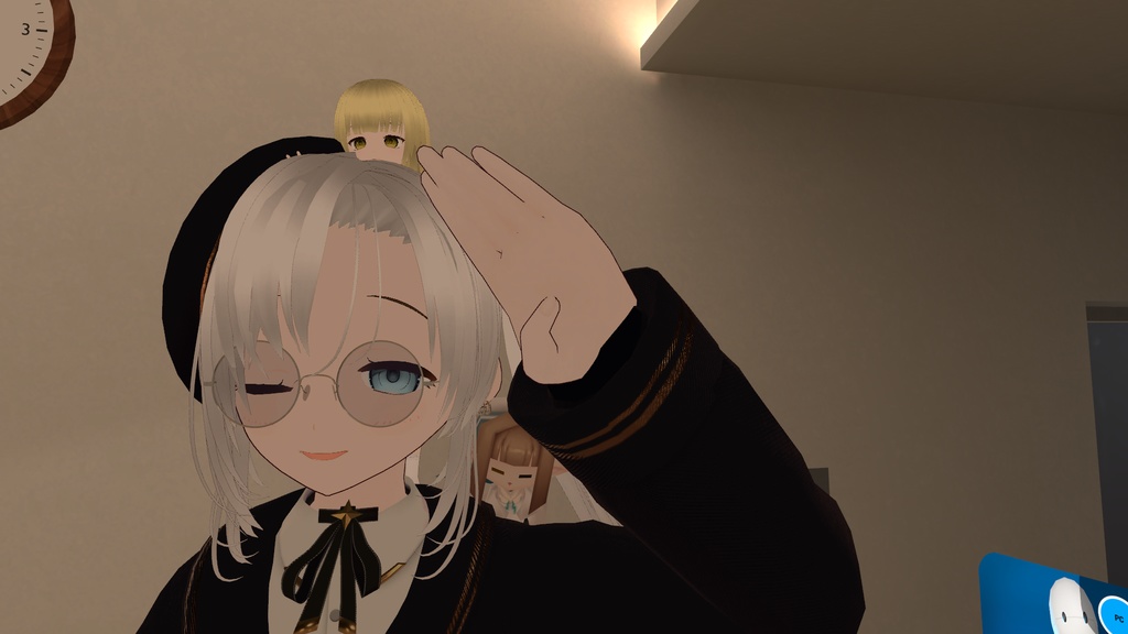 【MA対応】頭に手を当てるとジェスチャー変わるやつ