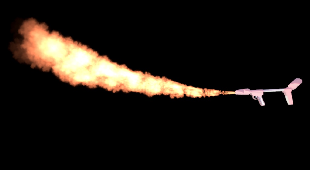 【VRChat想定】ゾンビとか燃やせる火炎放射器♡