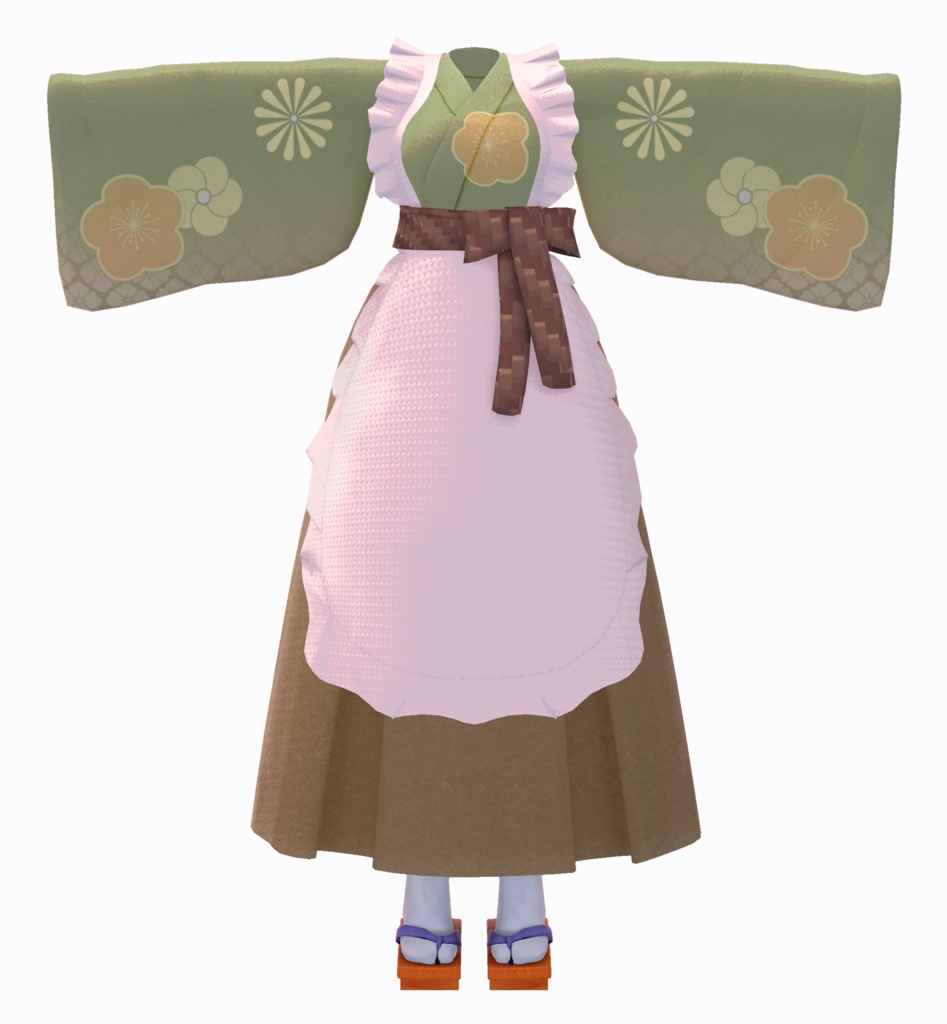 【3アバター対応】小振袖メイド