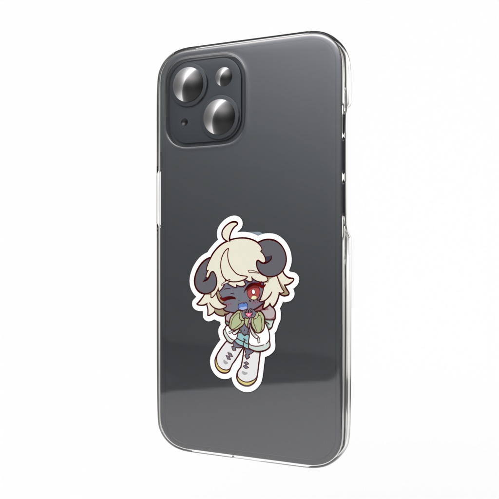 クリアケースにはさむといい感じのステッカー（おててハート）