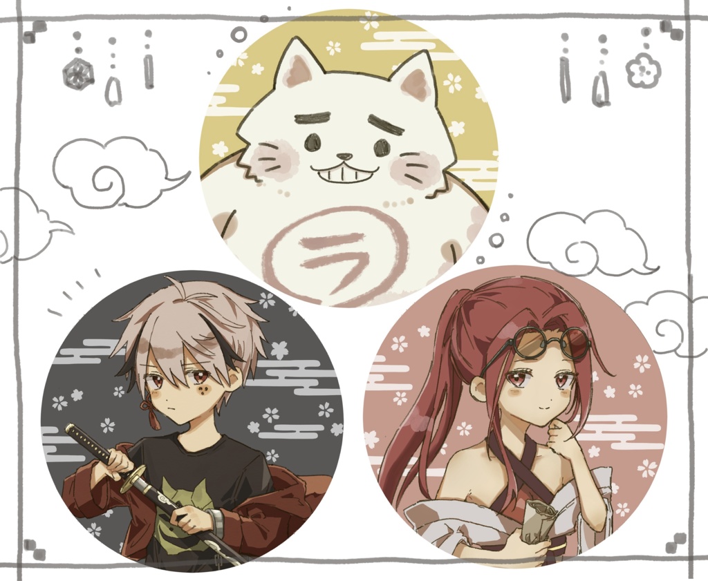 オリジナル缶バッジ(全3種)