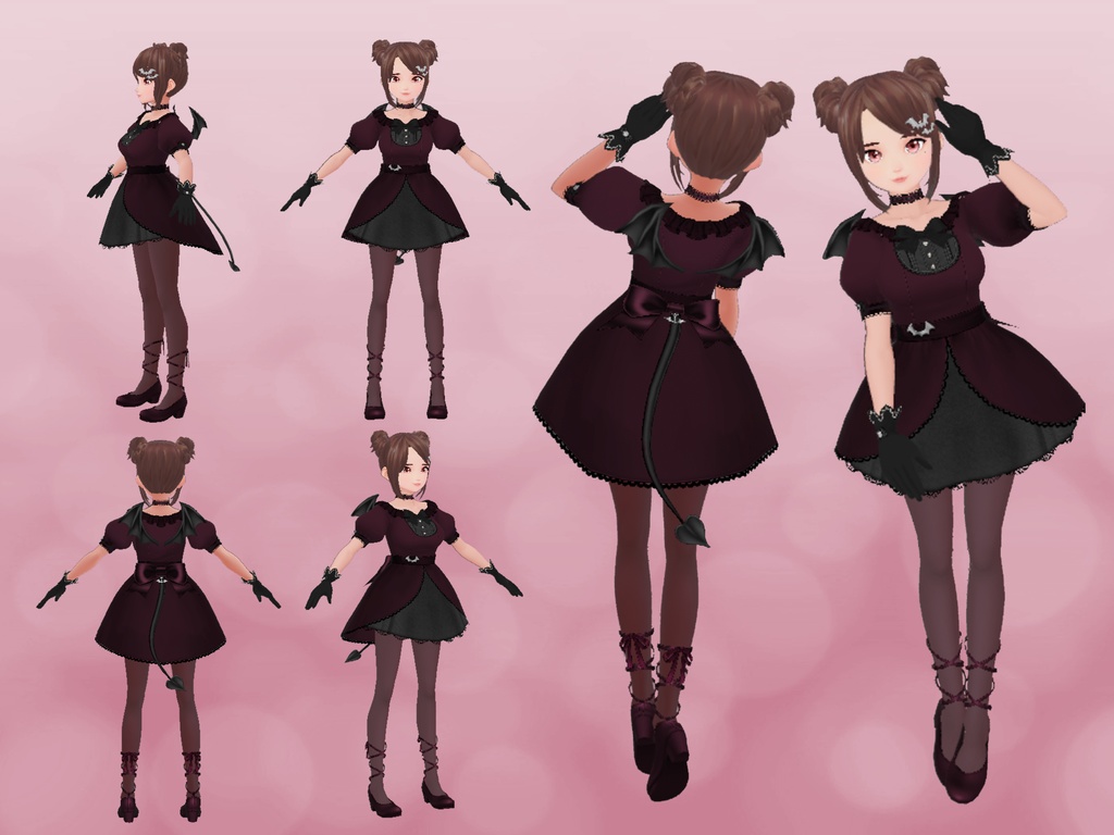 Bat-themed Imp Outfit インプワンピース