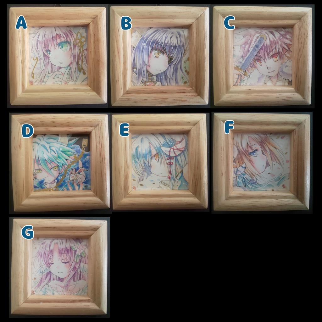 ミニ原画(人物)A~G