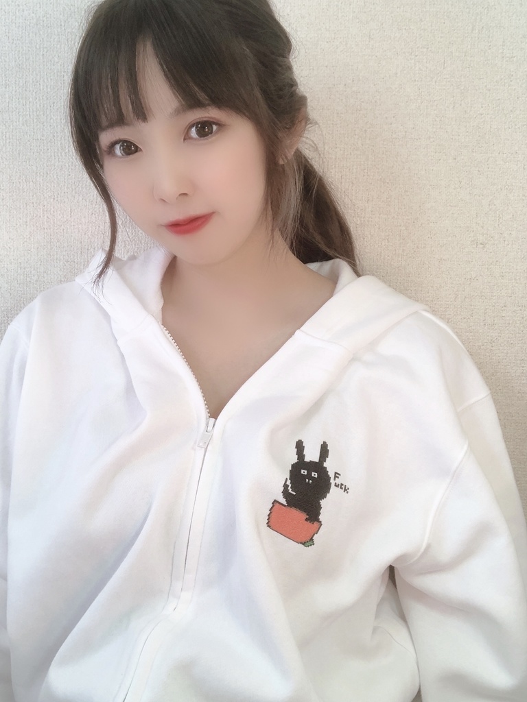 うさぎ ジップパーカー