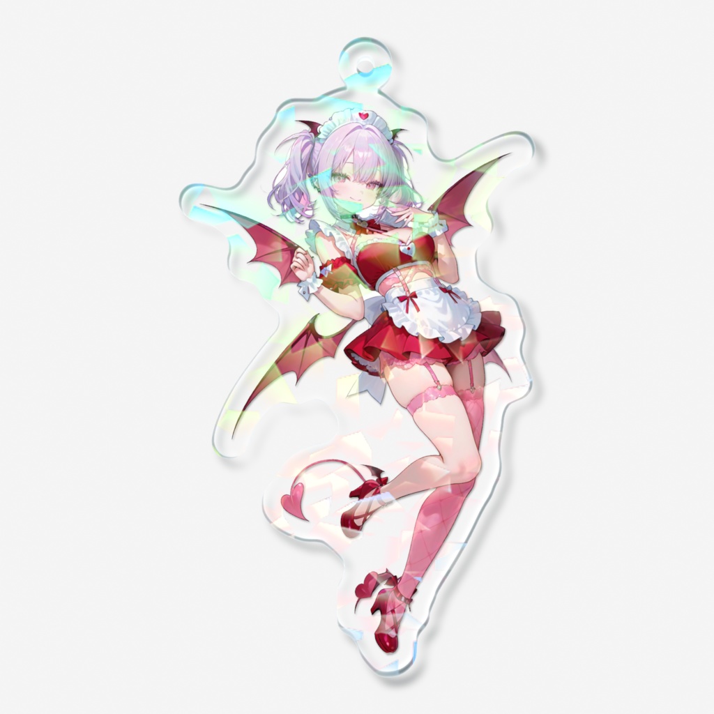 雪白なゆた ♡ ホログラムアクリルキーホルダー