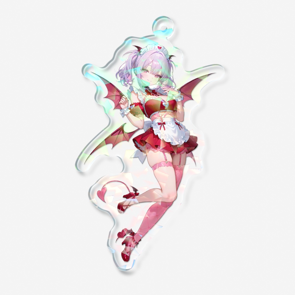 雪白なゆた ♡ ホログラムアクリルキーホルダー