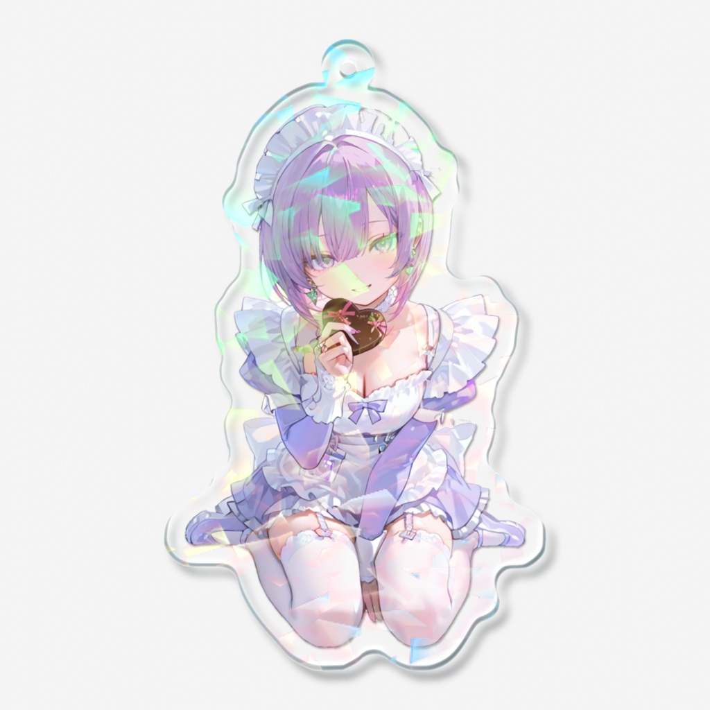 雪白なゆた ♡ ホログラムアクリルキーホルダー