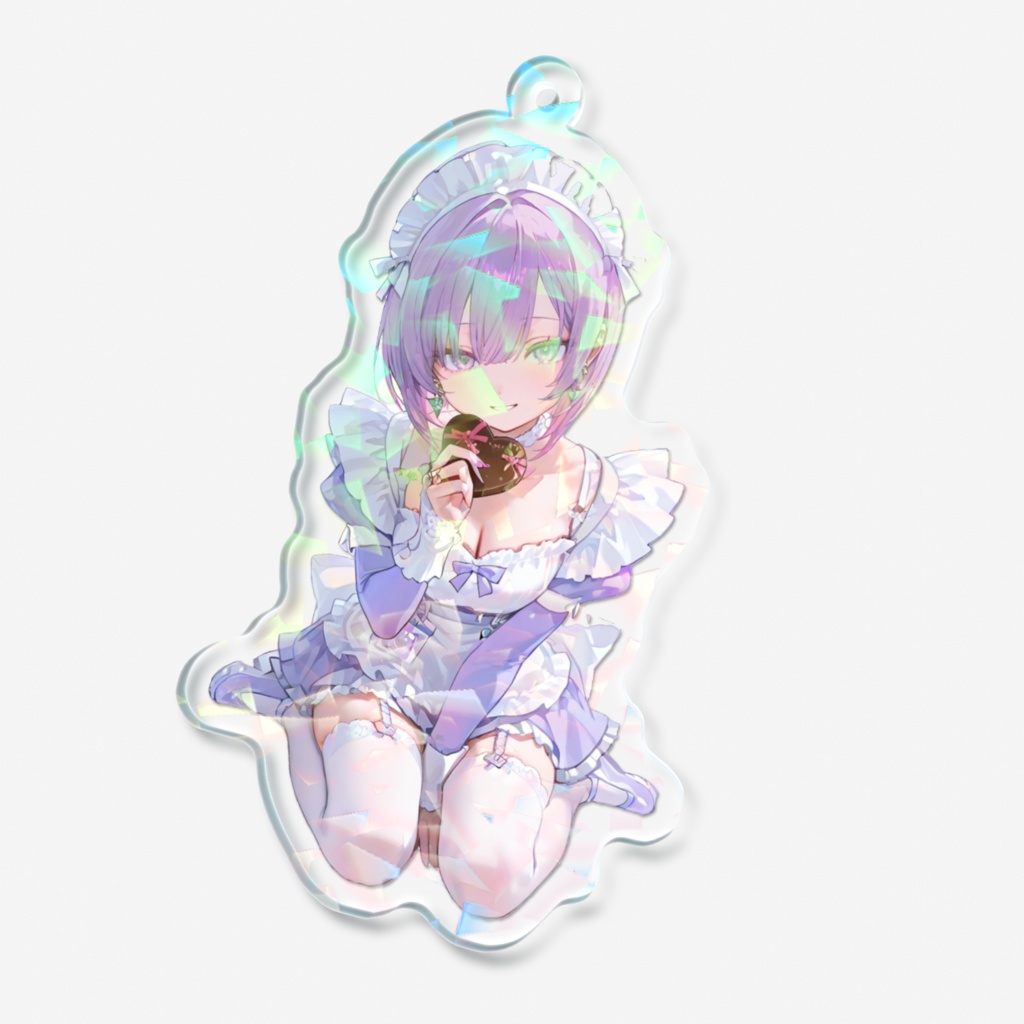 雪白なゆた ♡ ホログラムアクリルキーホルダー