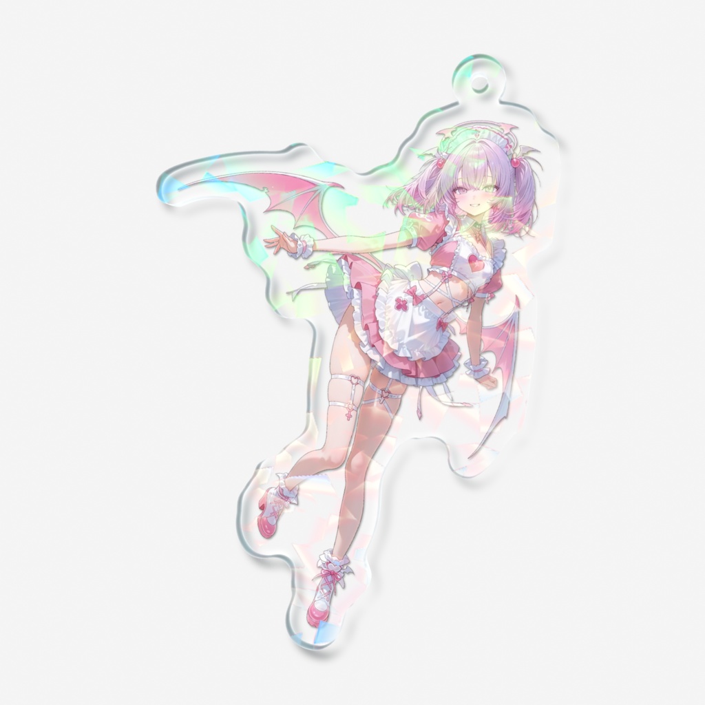 雪白なゆた ♡ ホログラムアクリルキーホルダー