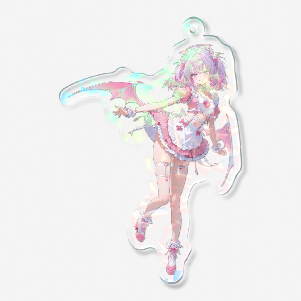 雪白なゆた ♡ ホログラムアクリルキーホルダー