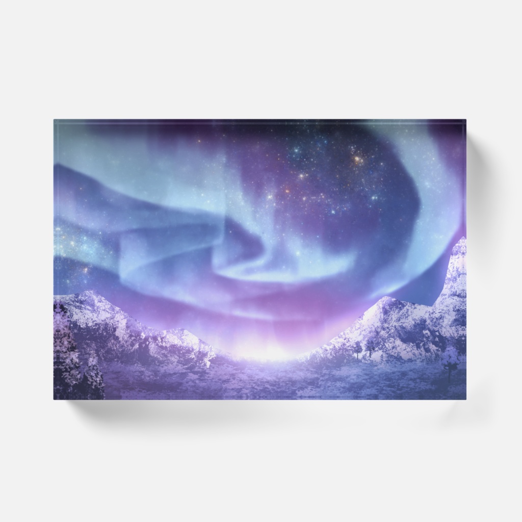 オーロラアクリルブロック