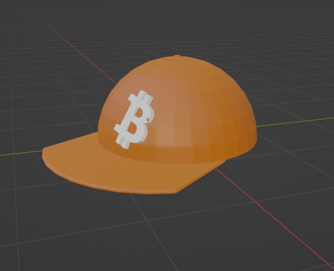 Bitcoin Snapback Game/VRC Ready Prop For Your Character
