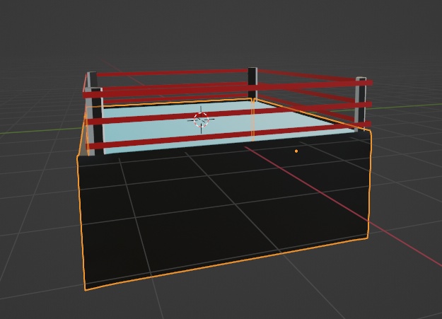 Boxing Ring Game Ready With Blender Physics