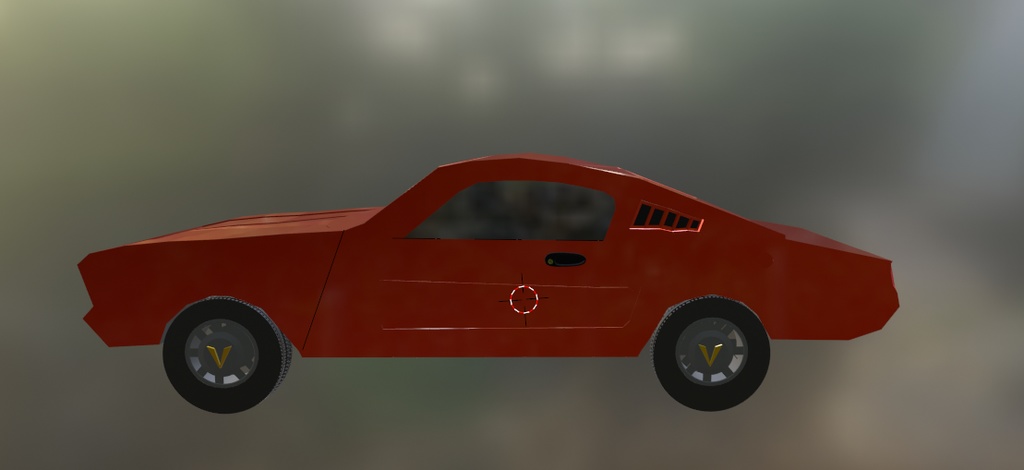 Mustang Inspired Game Ready Vehicle