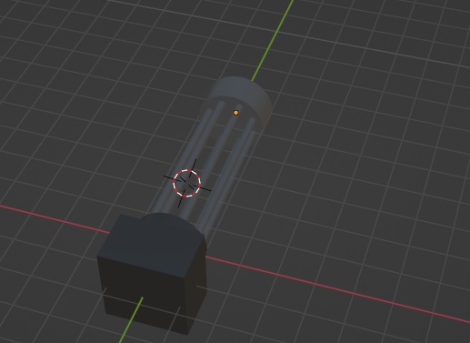 Modular Gatling Gun Game Ready/ VRC Ready Prop