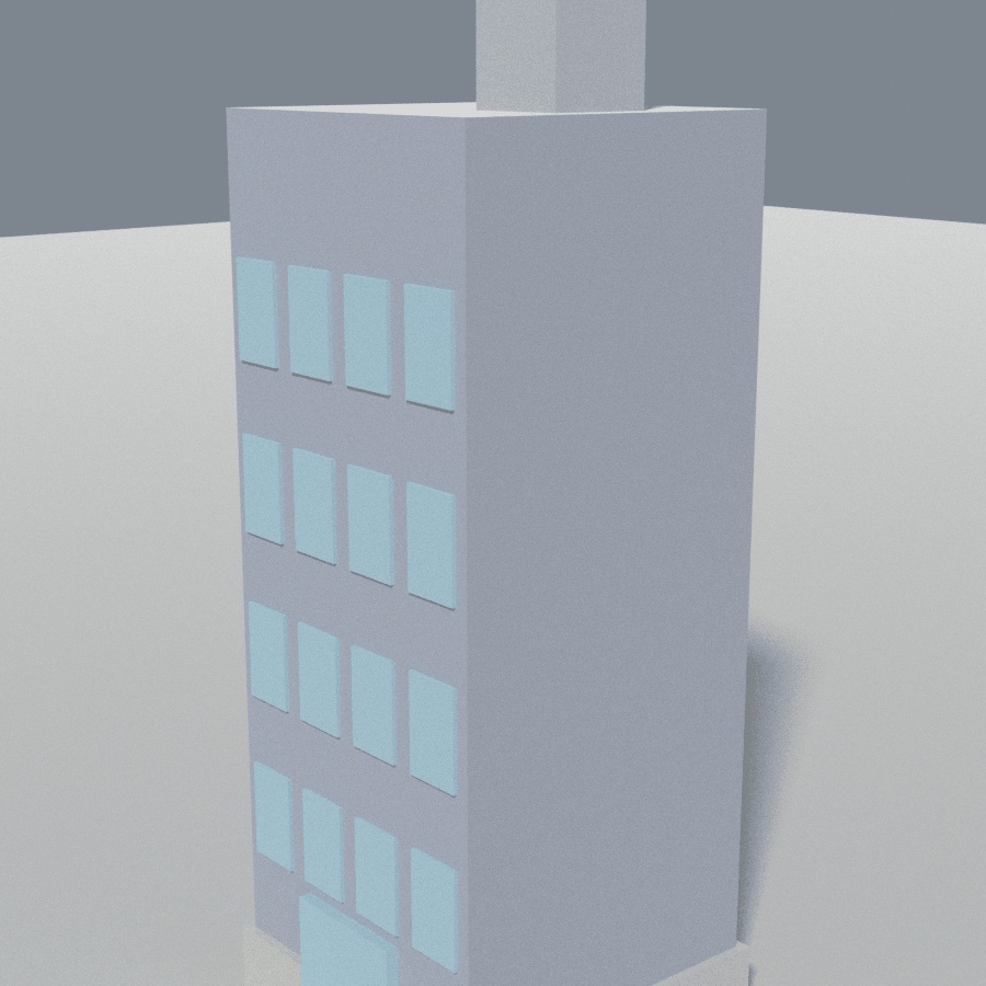ローポリ 街並み建物パック 8種|商店・アパート・倉庫・蔵ほか(glTF / FBX / .blend・テクスチャなし)
