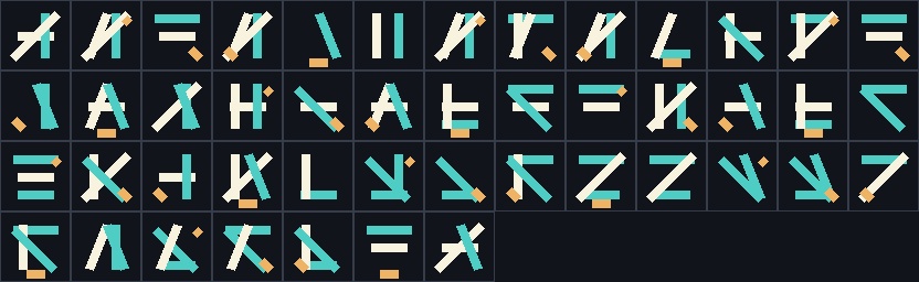 ドット絵 フォント素材 ミニパック|英数記号+ひらがな・カタカナ 139字|PNGシート+CSV|ゲームジャム・ドット絵 素材