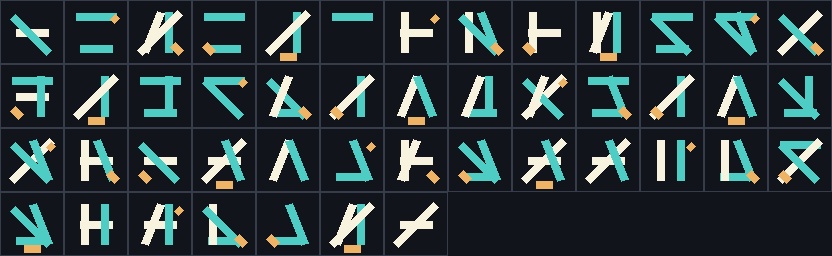 ドット絵 フォント素材 ミニパック|英数記号+ひらがな・カタカナ 139字|PNGシート+CSV|ゲームジャム・ドット絵 素材