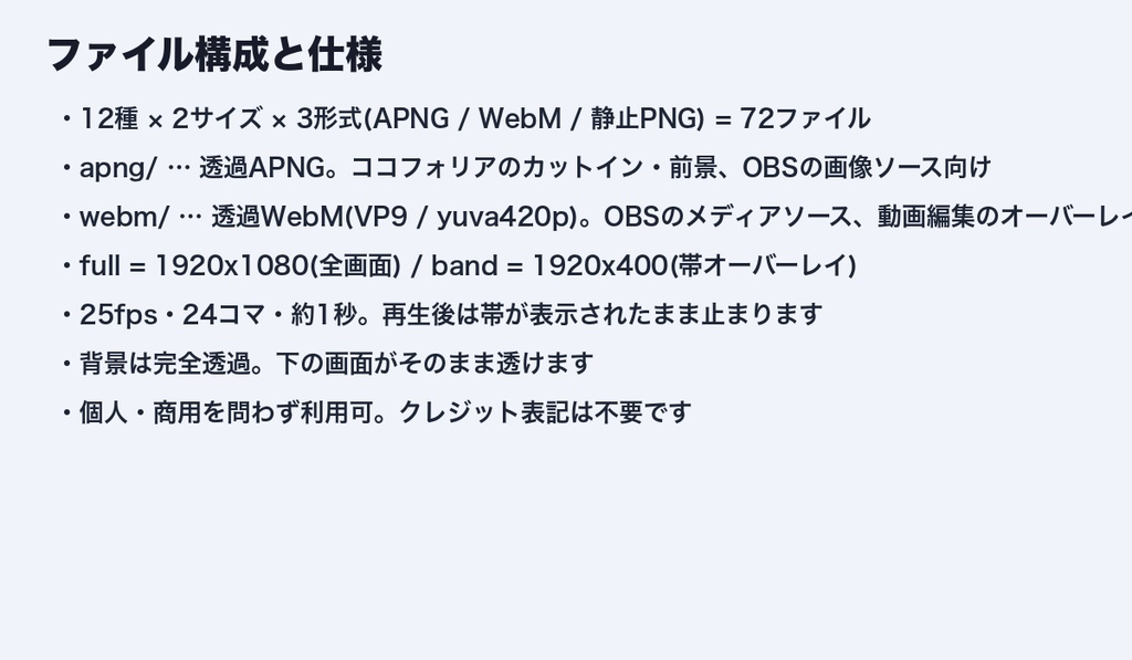 【ココフォリア対応】TRPG 判定結果 カットイン演出 12種|クリティカル・ファンブル・正気度喪失|透過APNG+透過WebM 1920x1080/1920x400・商用可