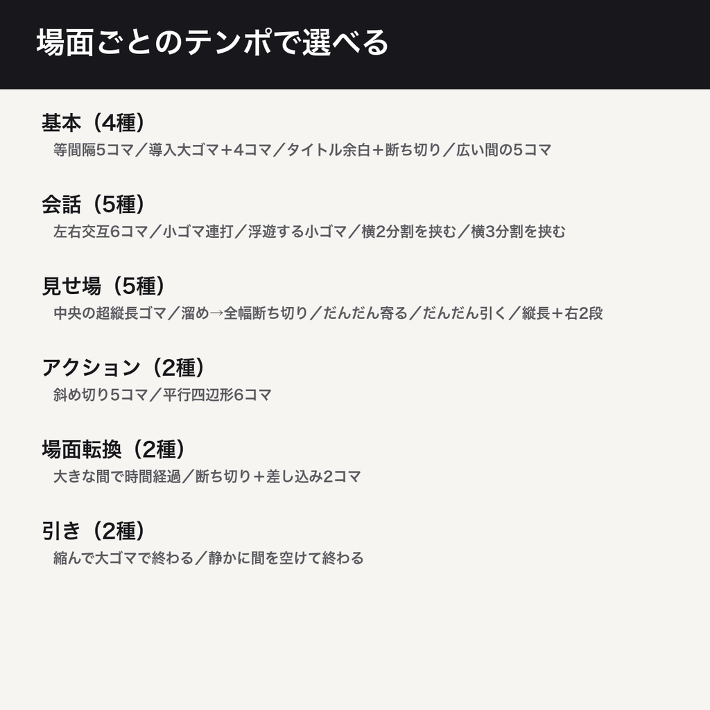 縦読み漫画 コマ割りテンプレート20種|縦スクロール用 幅800px・幅1080px 透過PNG+SVG+高さ1280px分割版|ネーム下地・商用利用可