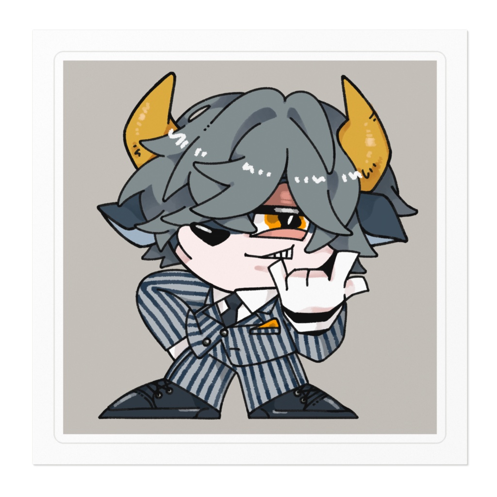 【1弾】ステッCOW(四角)