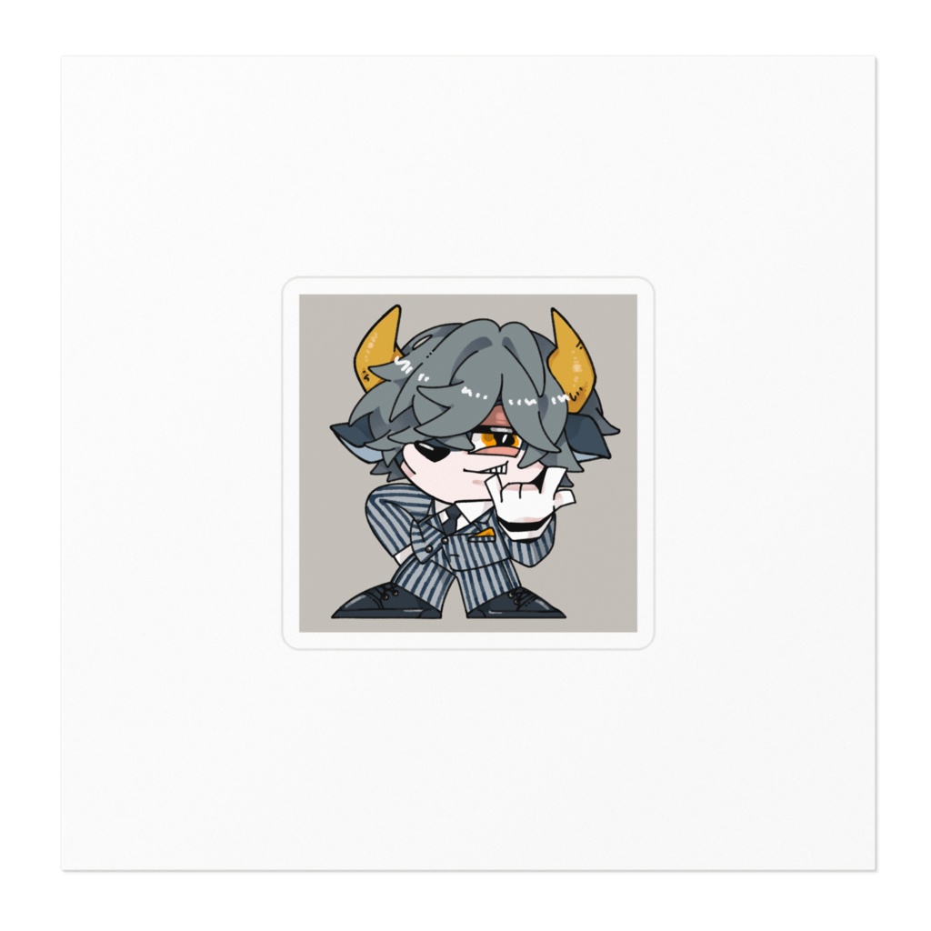 【1弾】ステッCOW(四角、小)