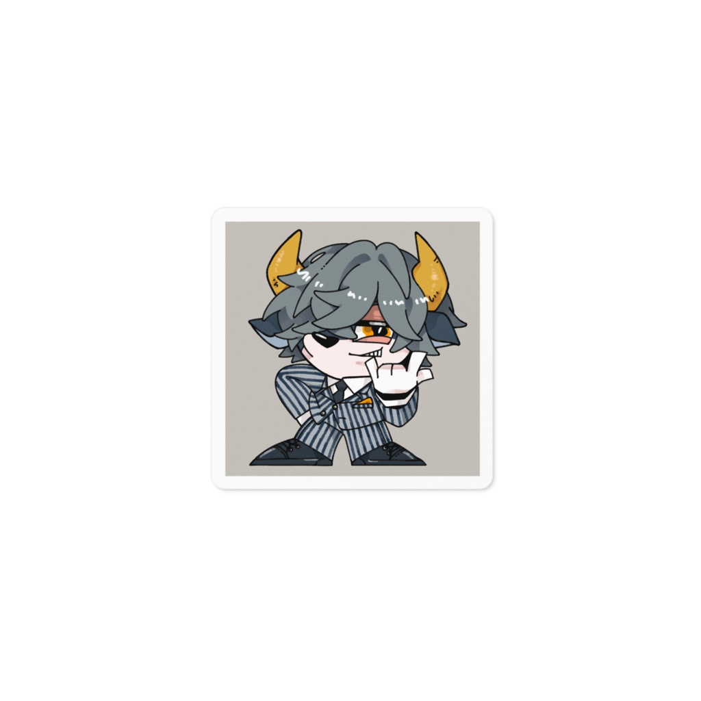 【1弾】ステッCOW(四角、小)