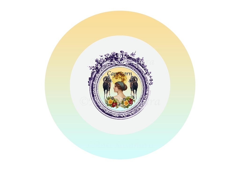 12星座ビンテージコラージュ