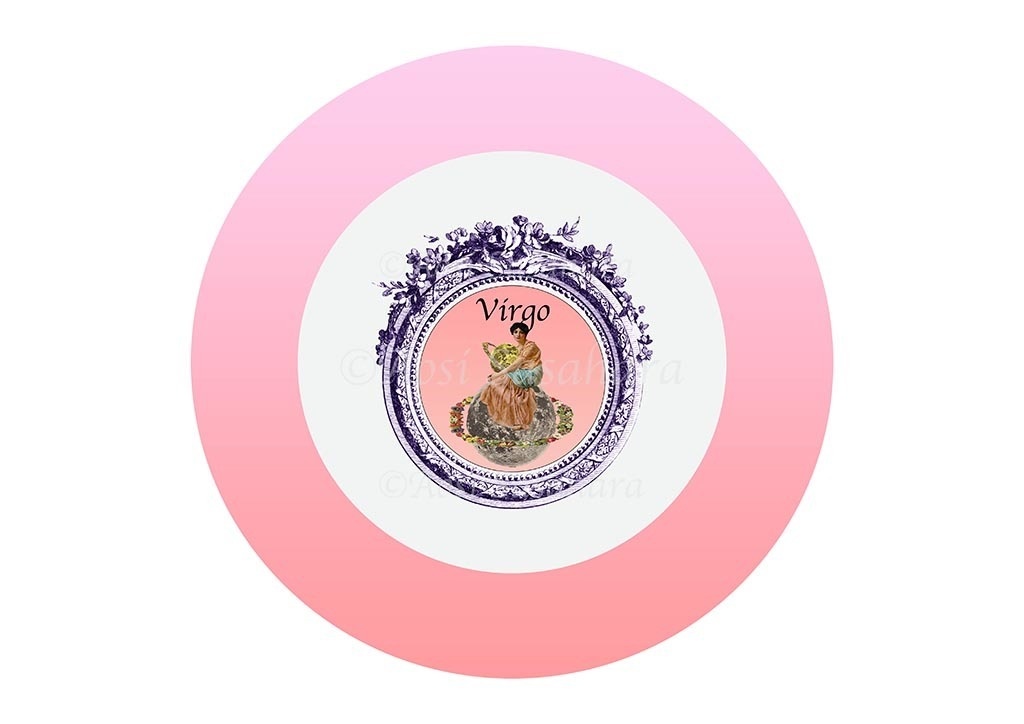 12星座ビンテージコラージュ