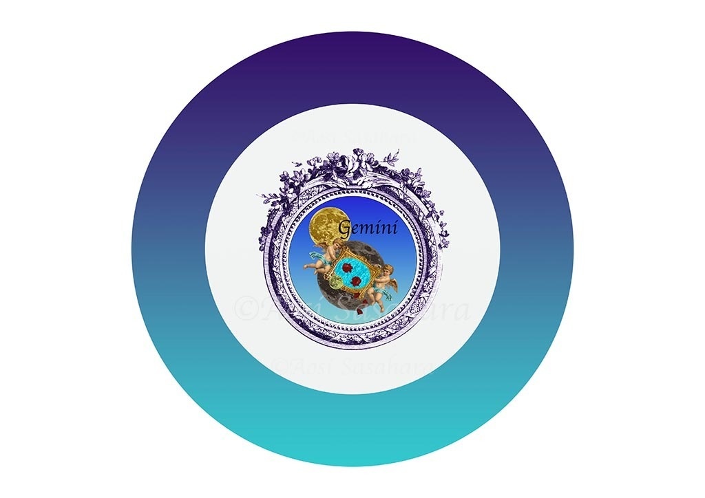 12星座ビンテージコラージュ