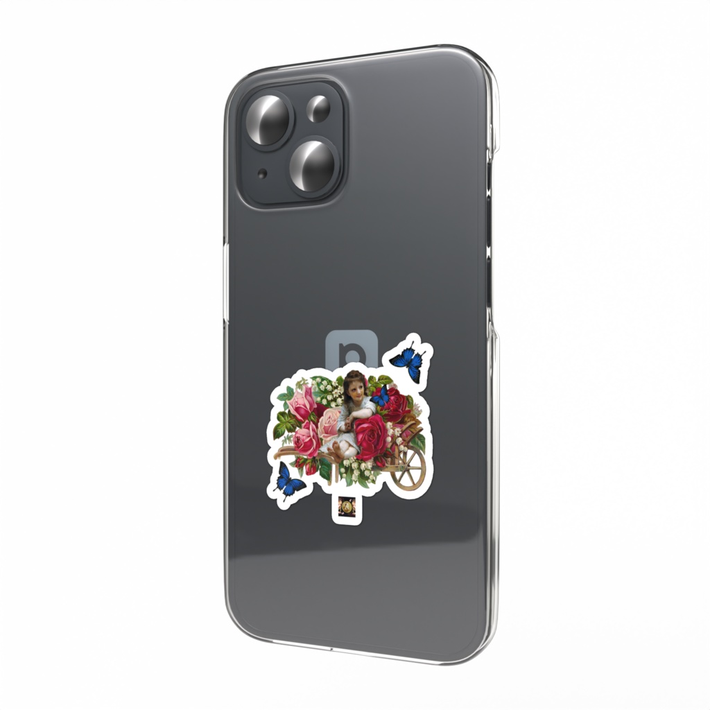 少女と蝶よ花よステッカー