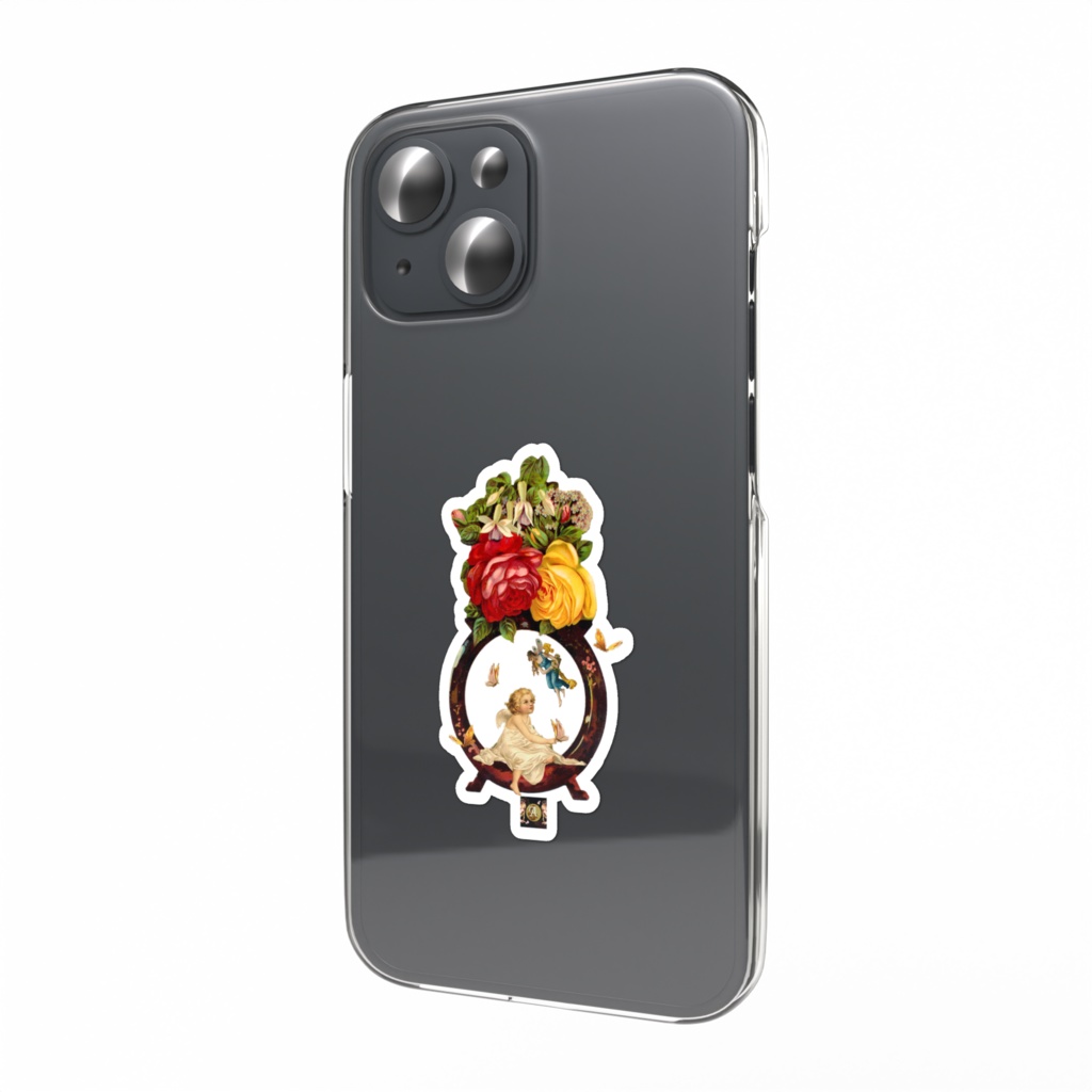 妖精と天使の輪ステッカー