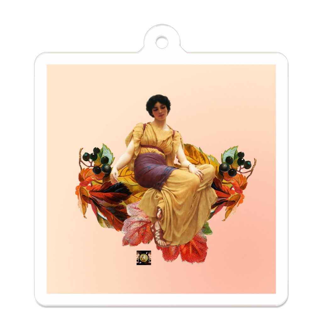 秋のアクリルキーホルダー