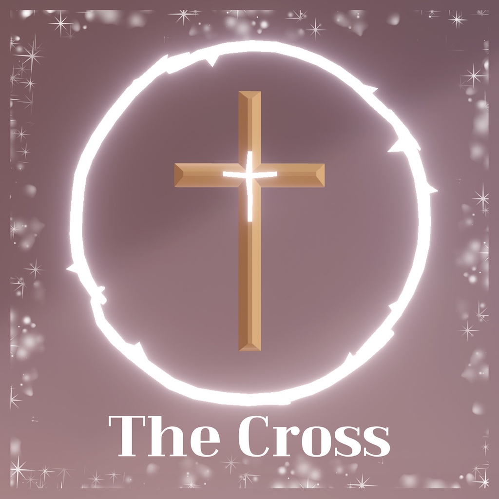 【Free/3D】 The Cross/十字架/십자가 and crown of thorns