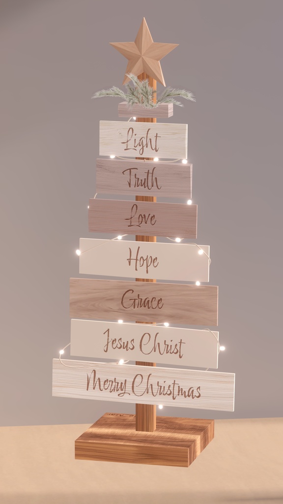 【Free/3D】The Messiah Has Come! _ クリスマス/聖誕祭/christmas tree/mini tree