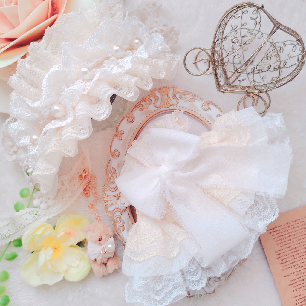 【OPEN記念価格】 くまさんチャーム付き 珈琲染め ドレス 16cm ぬい服