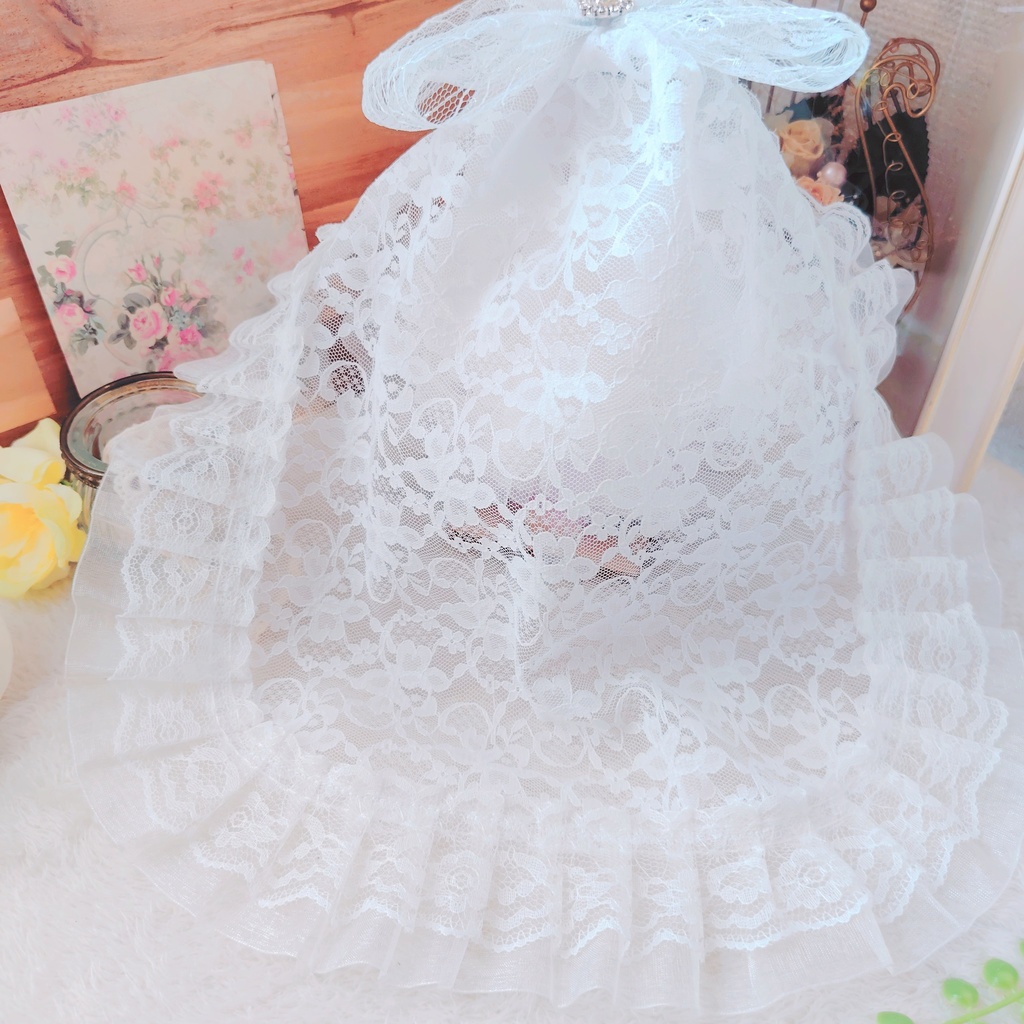 №B10-01 フリルヴェール Wedding ドレス 16cm ぬい服