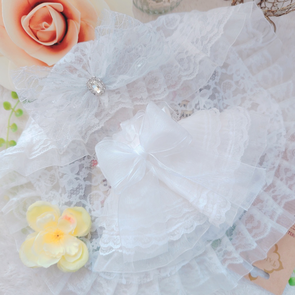 №B10-01 フリルヴェール Wedding ドレス 16cm ぬい服