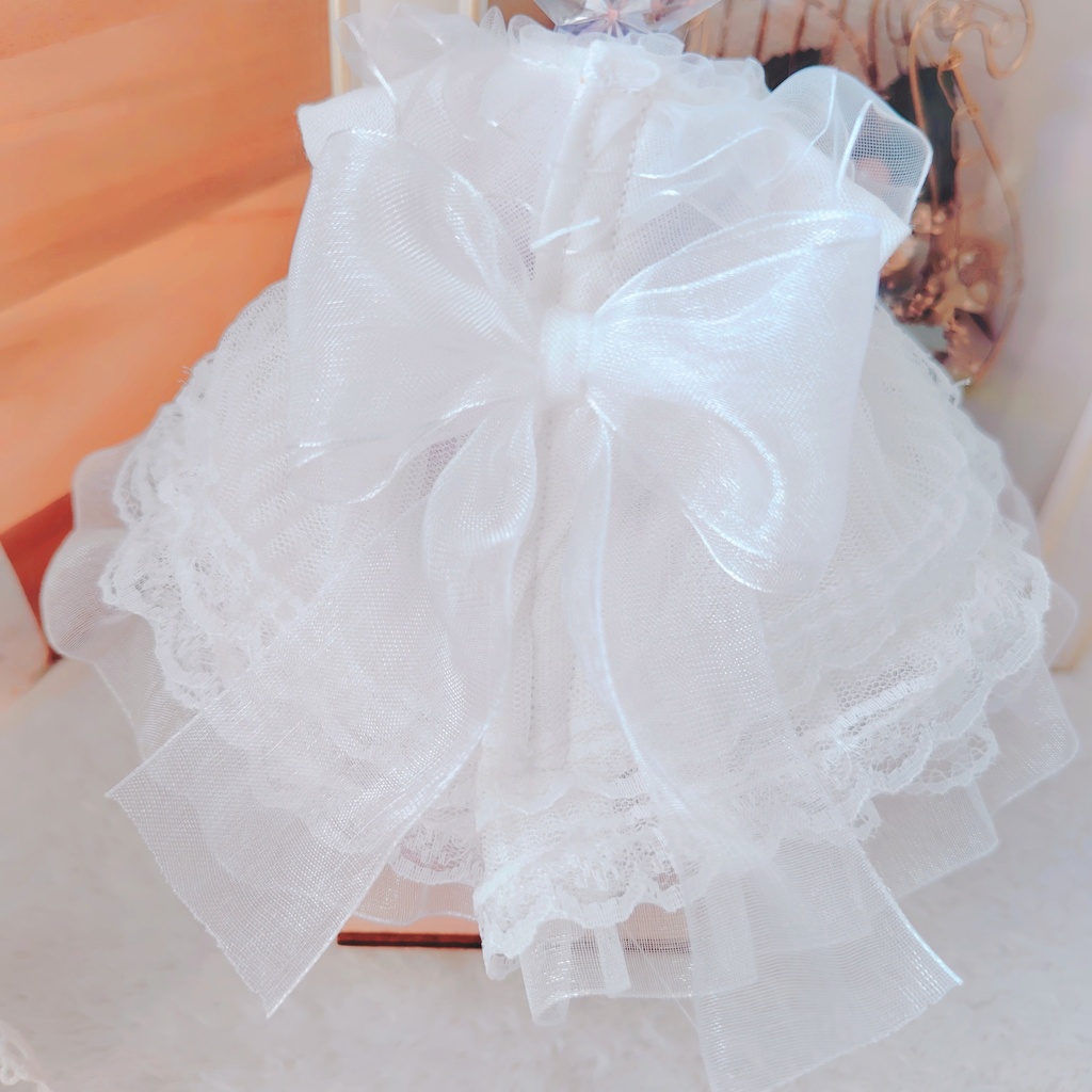 №B10-01 フリルヴェール Wedding ドレス 16cm ぬい服