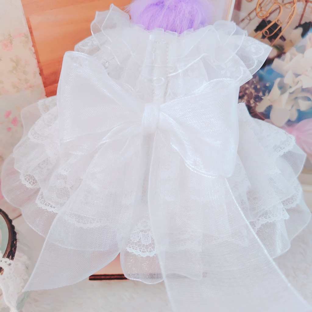 【OPEN特別価格】 Wedding リボン 12cm ぬい服 いつぬい