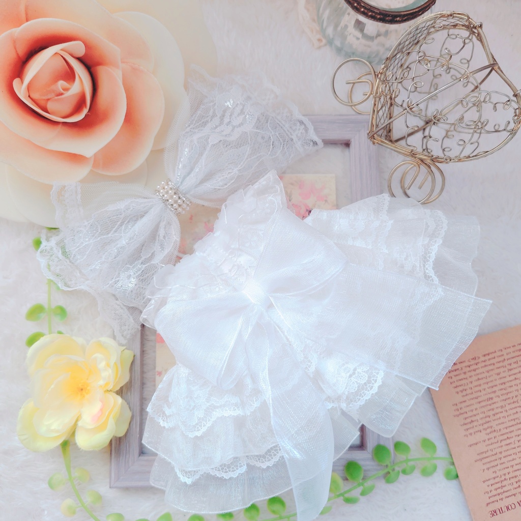 【OPEN特別価格】 Wedding リボン 12cm ぬい服 いつぬい