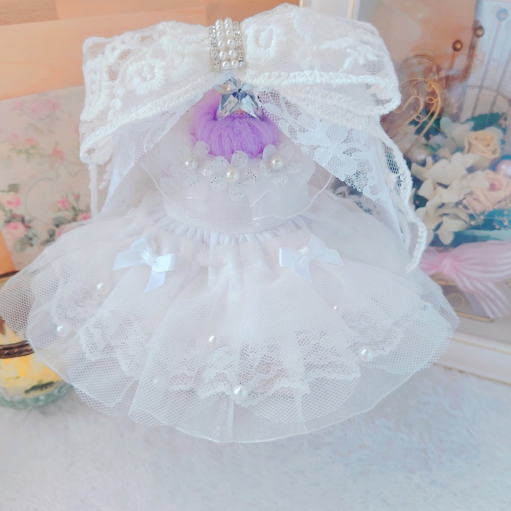 №B03-03 【特別価格】ウェディング ショートヴェール ドレス いつぬい ぬい服