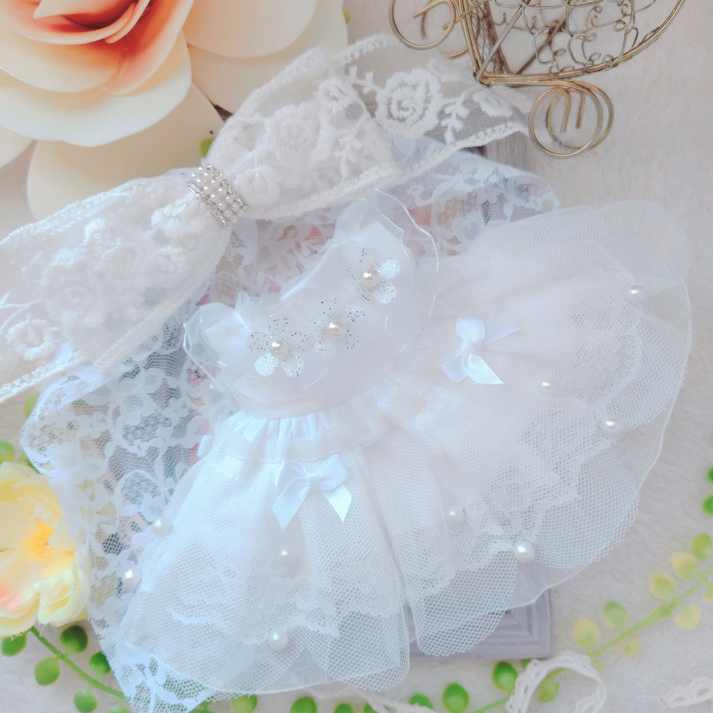 №B03-03 【特別価格】ウェディング ショートヴェール ドレス いつぬい ぬい服