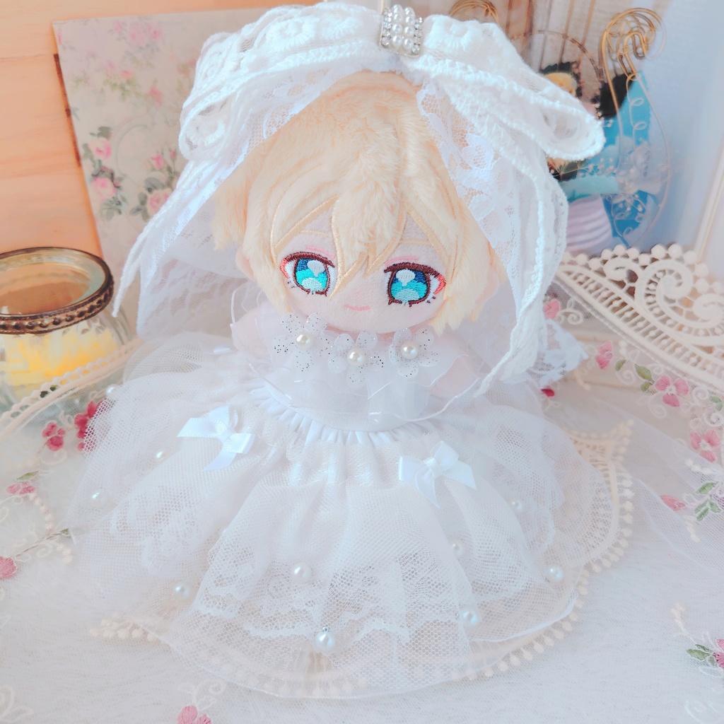 №B03-03 【特別価格】ウェディング　ショートヴェール　ドレス　いつぬい　ぬい服