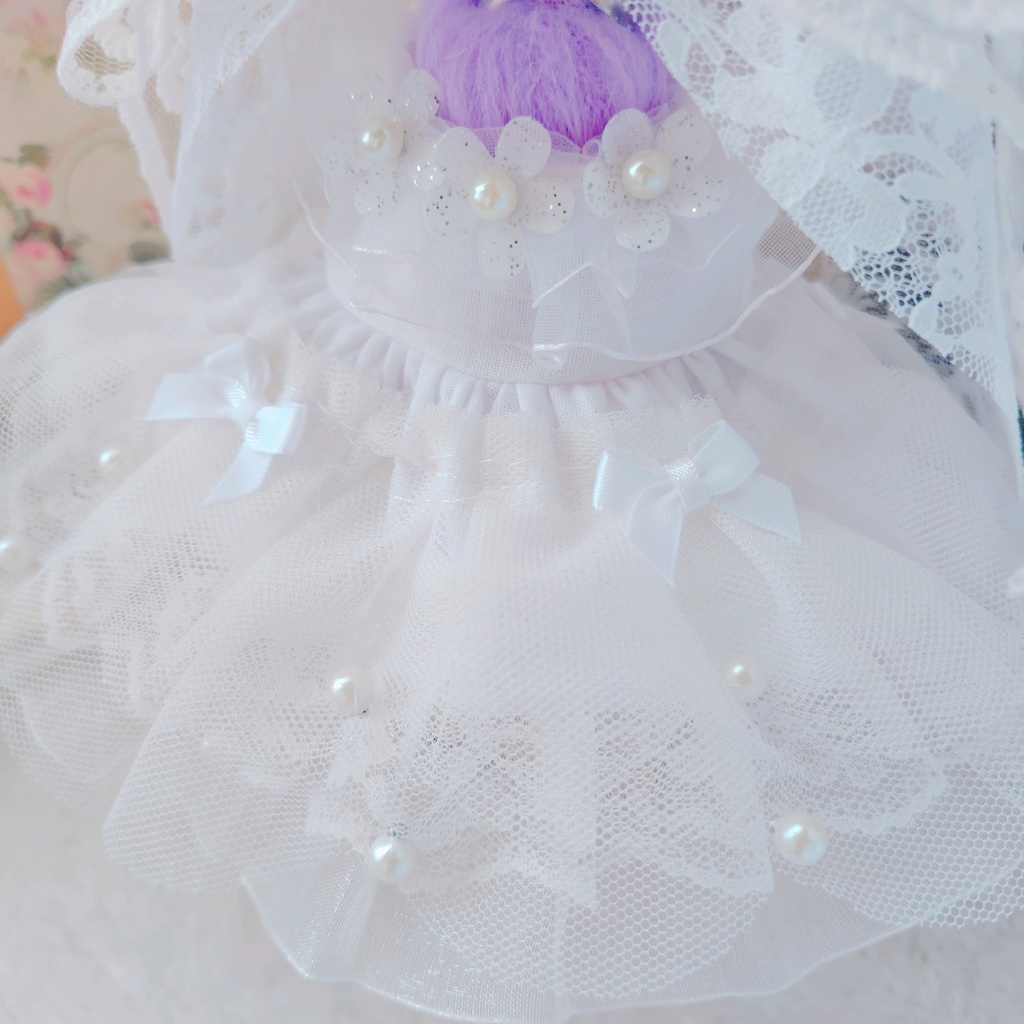 №B03-03 【特別価格】ウェディング ショートヴェール ドレス いつぬい ぬい服