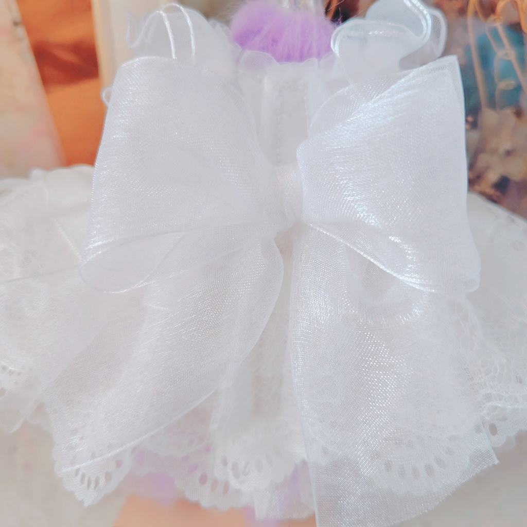 №B04-06 【特別価格】ティアラ リボン ドレス 16cm ぬい服